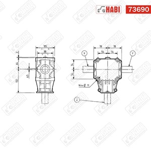 Hajtómű T-281A 1,84:1 COMER