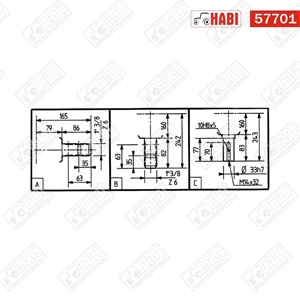 Hajtómű T-304A 1:3 COMER