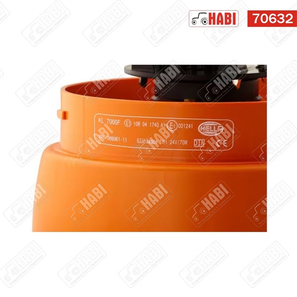 Halogén forgó-villogó, KL 7000, 24V 70W Hella