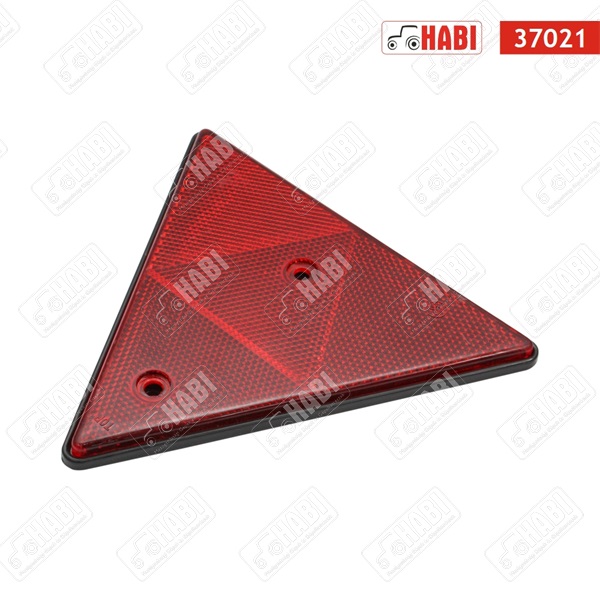 Háromszög alakú piros prizma PLASTIC 155x155x155 mm
