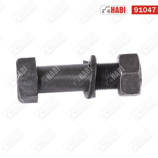Hatlapfejű csavar+anya 24x1,5x90