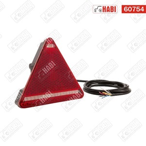 Hátsó lámpa háromszög bal LED 163x144x38,3 mm 12V-24V IP66/68