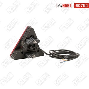 Hátsó lámpa háromszög bal LED 163x144x38,3 mm 12V-24V IP66/68