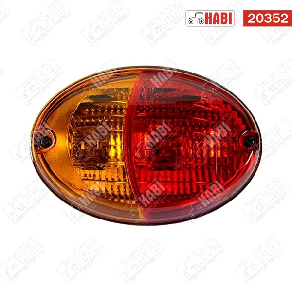 Hátsó lámpa ovális 140x98 mm 12V Hella