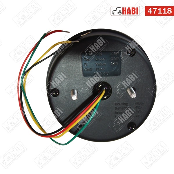 Hátsólámpa 3 funkciós univerzális (jobbos/balos)  kör LED d=95x34 mm 10-30V IP67