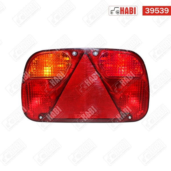 Hátsólámpa bal univerzális Multipoint 240x140x55 mm 12V/24V