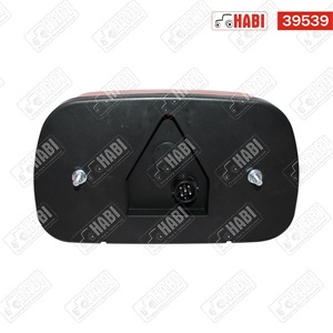 Hátsólámpa bal univerzális Multipoint 240x140x55 mm 12V/24V