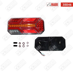 Hátsólámpa 7 funkciós jobb univerzális LED / NEON 235x110x35 mm, IP67, 12V/24V