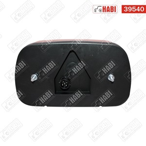 Hátsólámpa jobb univerzális Multipoint 240x140x55 mm 12V/24V