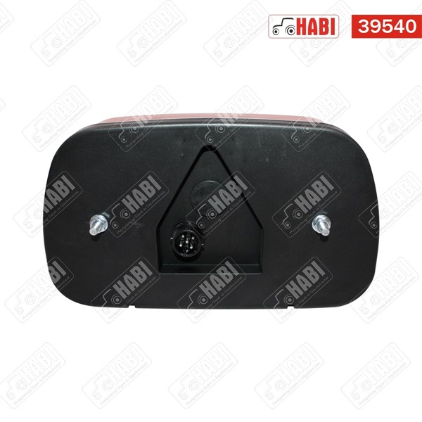 Hátsólámpa jobb univerzális Multipoint 240x140x55 mm 12V/24V