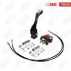Hidraulika elosztó bowdenes 40 l/perc + joystick (gomb nélkül) + 2x1500 mm bowden (Homlokrakodó elosztó is)