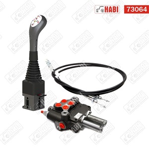 Hidraulika elosztó bowdenes 80 l/perc + joystick (gomb nélkül) + 2x1500 mm bowden (Homlokrakodó elosztó is)