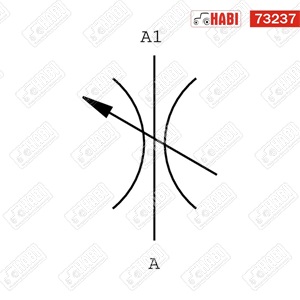 Hidraulika fojtó-visszacsapó szelep 1/4"x1/4"