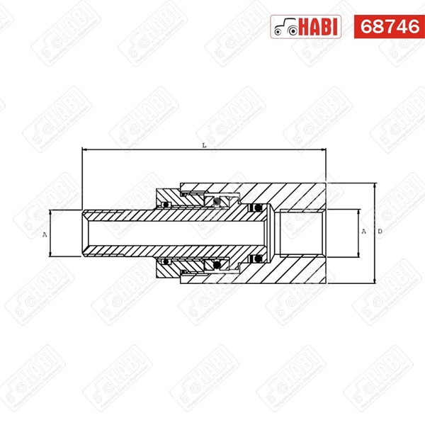Hidraulika forgócsatlakozó 3/4" 180°