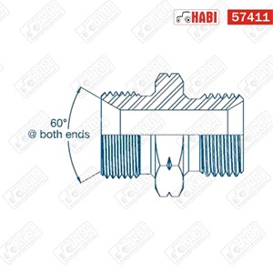 Hidraulika közcsavar 1/4" BSP / M12x1,5 60° Burnett & Hillman