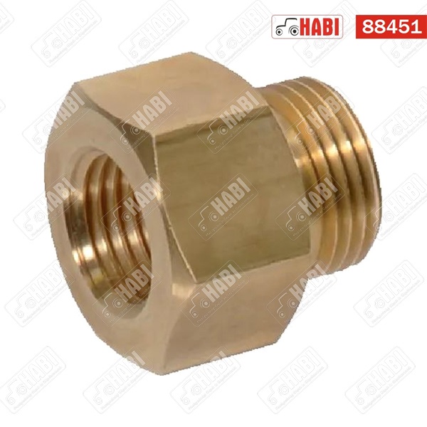 Hidraulika közcsavar BM M14x1,5 - KM 3/8"x18 NPT réz