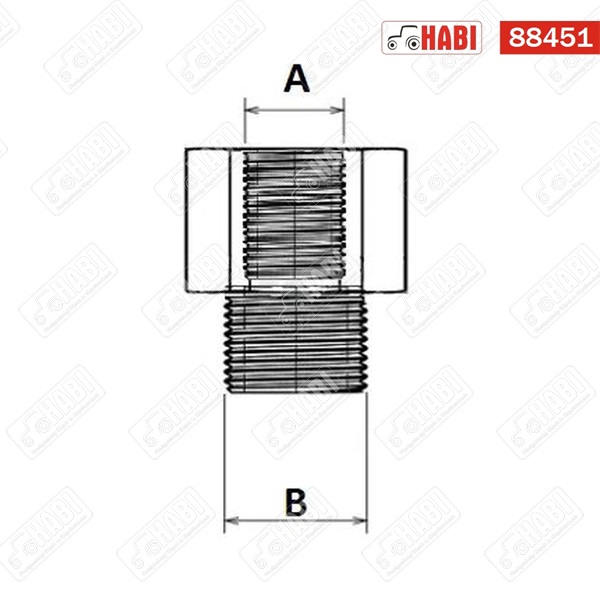 Hidraulika közcsavar BM M14x1,5 - KM 3/8"x18 NPT réz