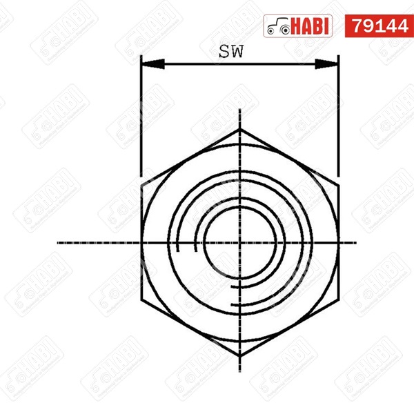 Hidraulika közcsavar KM 1" BSP - BM 1/2" BSP