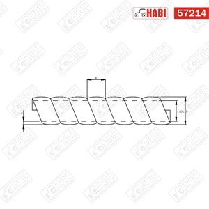 Hidraulika tömlővédő spirál D=29,8 mm d=25,4 mm PE
