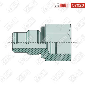 Hidraulika vezérlés átvezető csavar
