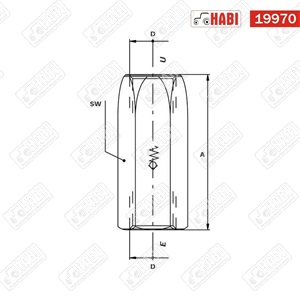 Hidraulika visszacsapó szelep 1/4" 350 bar maximum (BB)