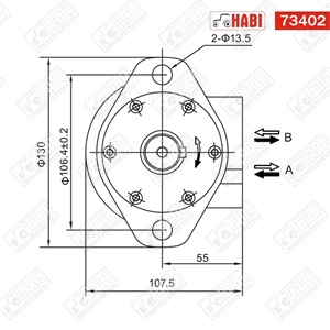 Hidromotor 100 cm3 /2 pontos/