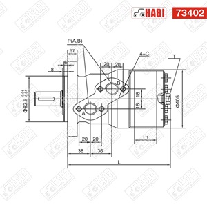 Hidromotor 100 cm3 /2 pontos/