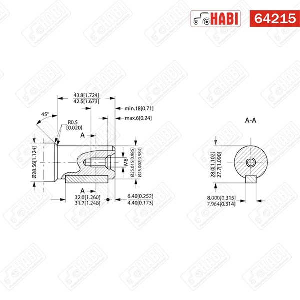 Hidromotor OMR-X 160 cm3/fsz, D=25 mm, A2 WHITE