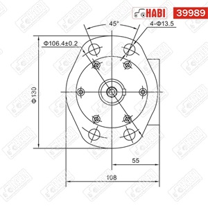 Hidromotor 200 cc / 2 pontos / d=32 mm