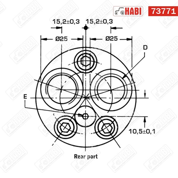 Hidromotor 8 cc /3 pontos/