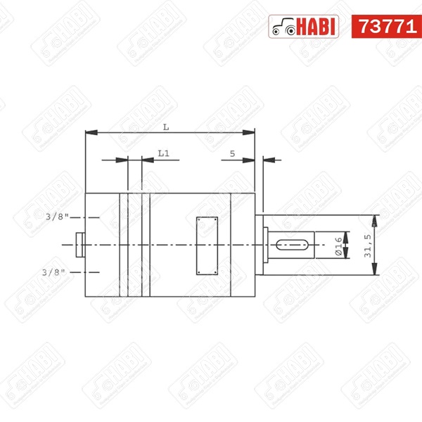 Hidromotor 8 cc /3 pontos/