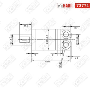 Hidromotor 8 cc /3 pontos/