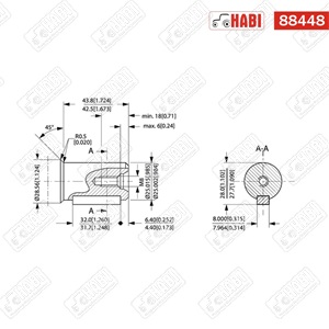 Hidromotor OMP-X 50 cm3/fsz, D=25 mm, A2 WHITE