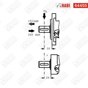 Hidromotor OMR 200 cm3/fsz, D=25 mm, A2 WHITE