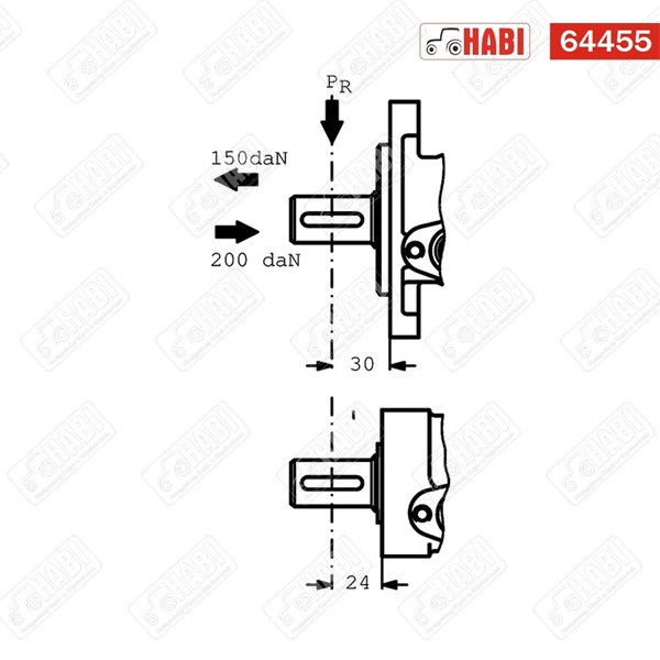 Hidromotor OMR 200 cm3/fsz, D=25 mm, A2 WHITE