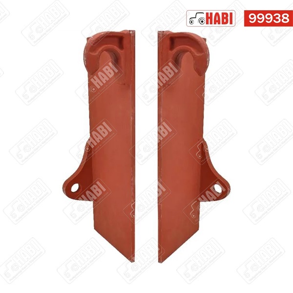 Homlokrakodó horogkészlet egyenes lemezzel Euro csatlakozás