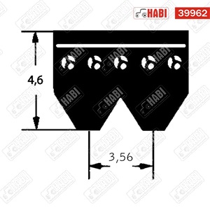 Hosszbordás szíj 4PK 990 Optibelt