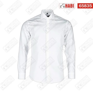 Hosszú ujjú férfi ing, slim fit, fehér 3XL