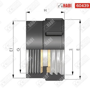IBC tartály csatlakozó S60x6  2" BM/BM BDFAST