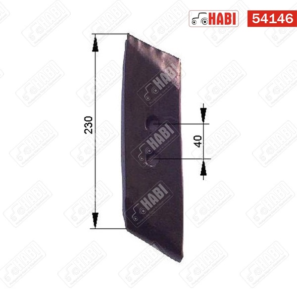 IH / Lajta / Kverneland / Csataszögi orrbetét jobb bóracél