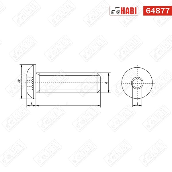 Imbusz csavar lencsefejű belső kulcsnyílású M6x12 rozsdamentes acél A2