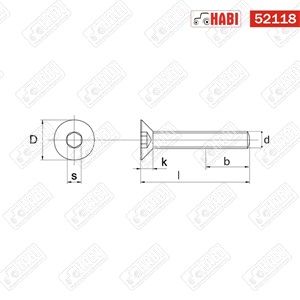 Imbusz csavar süllyesztett fejű M8x25 10.9 hg.