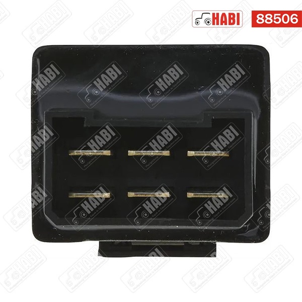 Index relé 12V, elektromos, 2+1+1 (8x 21 W) W, 6 lábas Hella