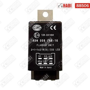 Index relé 12V, elektromos, 2+1+1 (8x 21 W) W, 6 lábas Hella