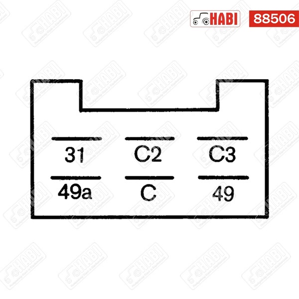 Index relé 12V, elektromos, 2+1+1 (8x 21 W) W, 6 lábas Hella