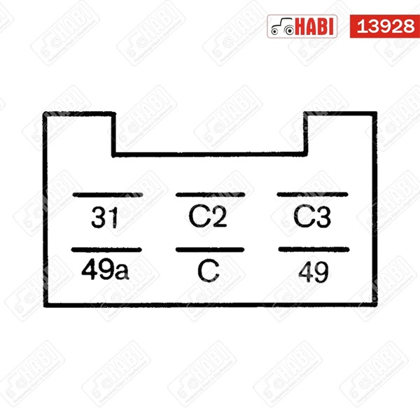Index relé 12V, elektromos, 2+1+1 (8x 21 W) W, 6 lábas Hella