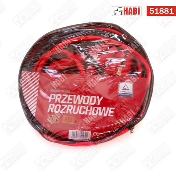 Indítókábel /bikakábel/ 1000 A L= 4,5 m d=25 mm