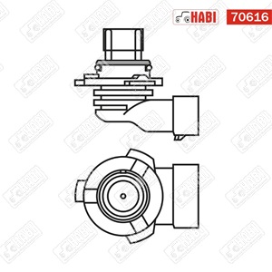 Izzó 12V 60W P20D HB3 halogén BOSCH