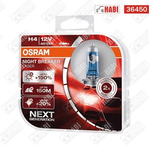 Izzó 12v 60/55w P43t H4 OSRAM