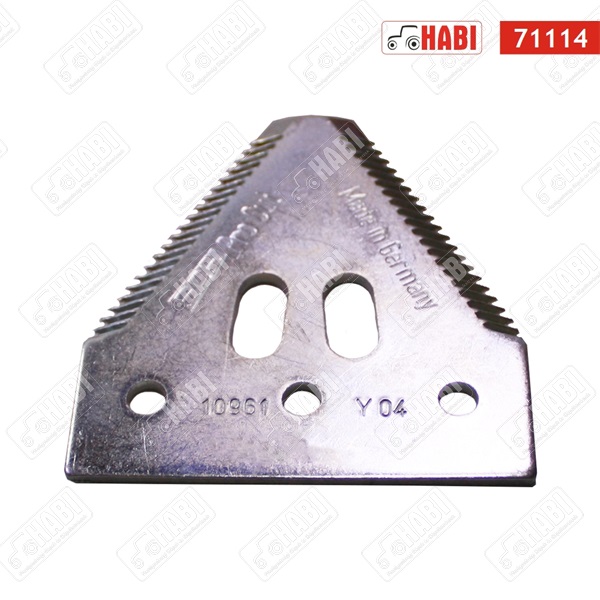John Deere kaszapenge 80x76x51 mm (d=6,5) mm Lv=2,7 mm durva fogazású